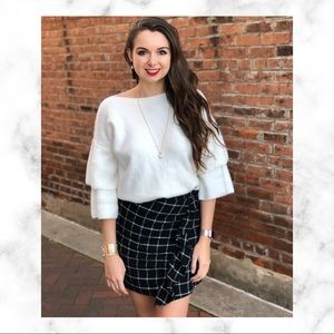 Madewell Check Skirt